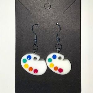 Flatback Paint Pallet Earrings